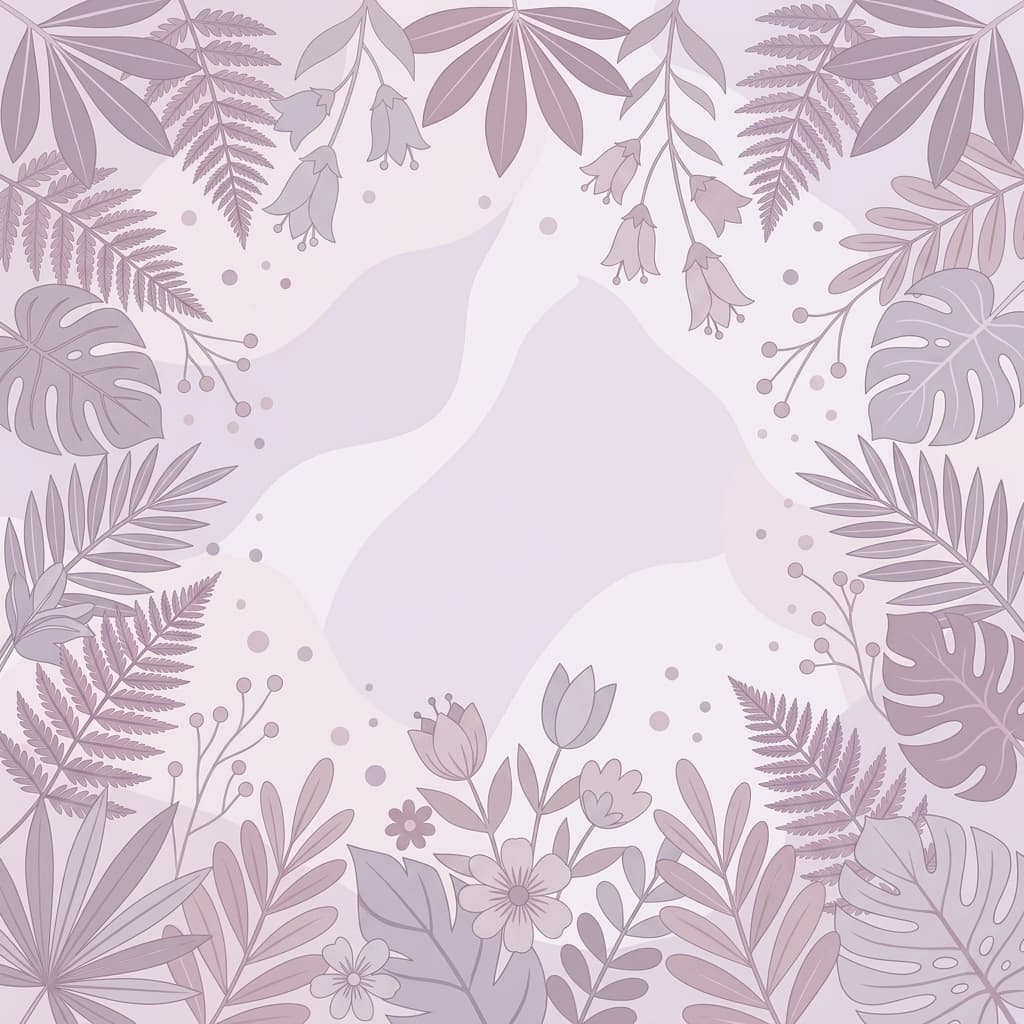 Soft pastel botanical background ambiance